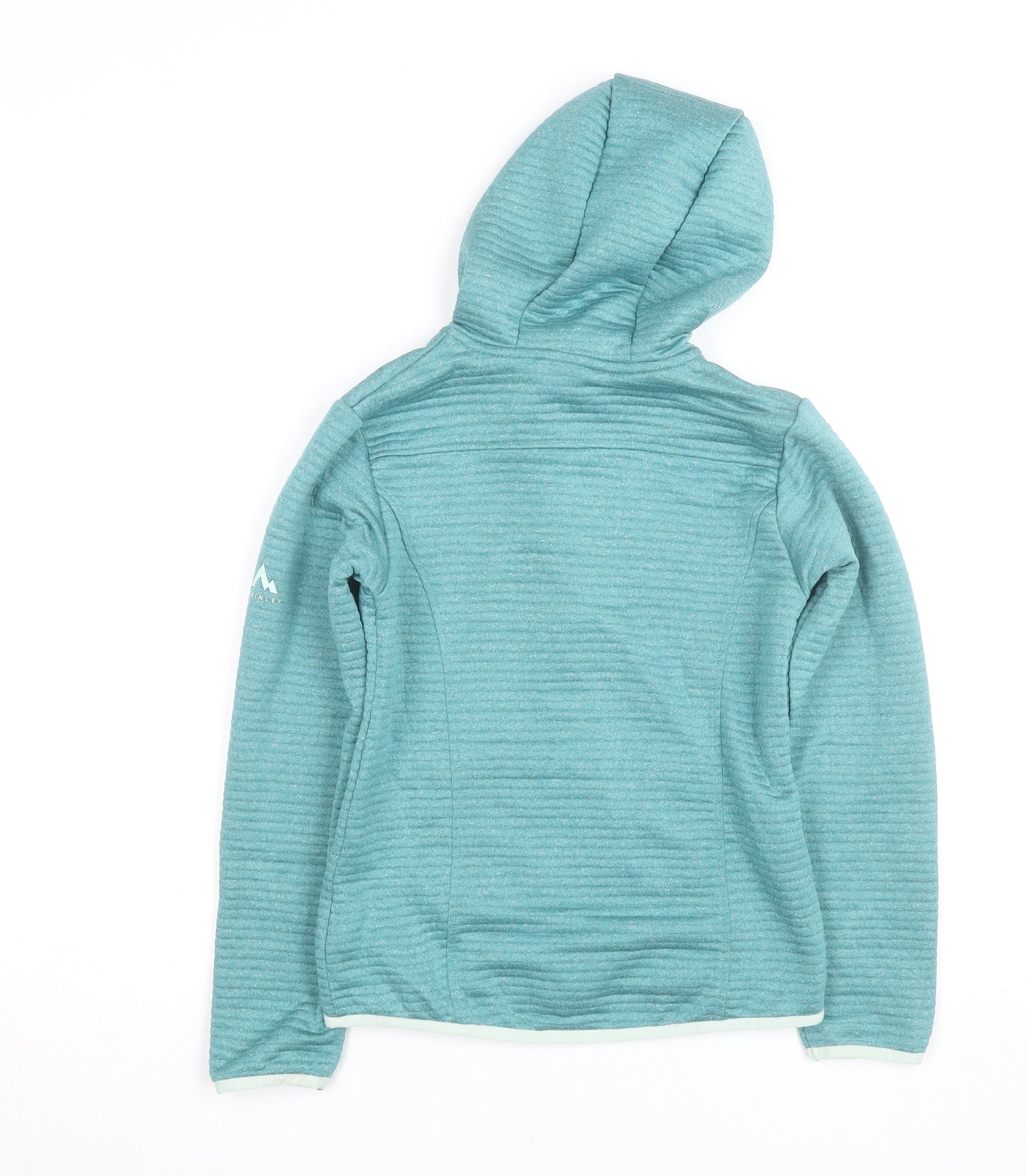 McKINLEY Womens Blue Hooded Full Zip Dryplus Active Jacket Size 10