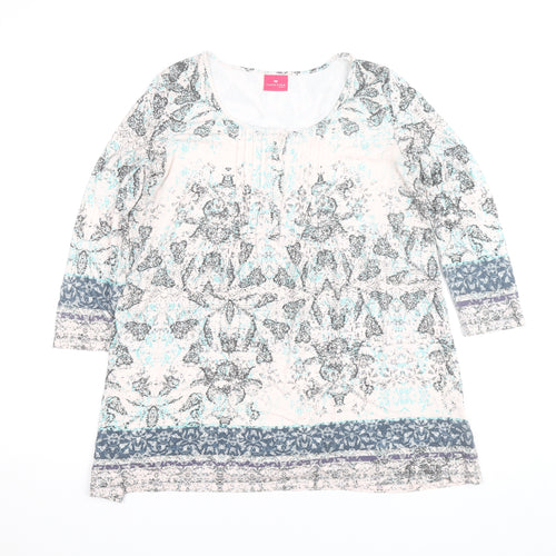 Together Womens Multicoloured XS Tunic Blouse Viscose Jersey