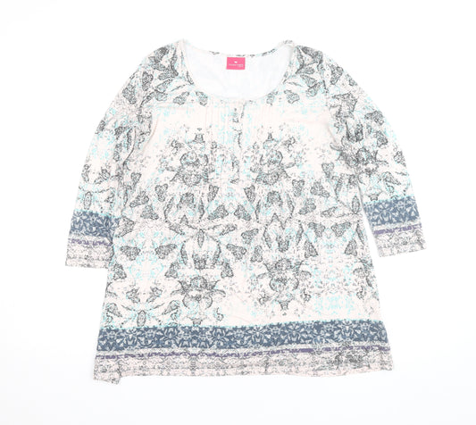 Together Womens Multicoloured XS Tunic Blouse Viscose Jersey