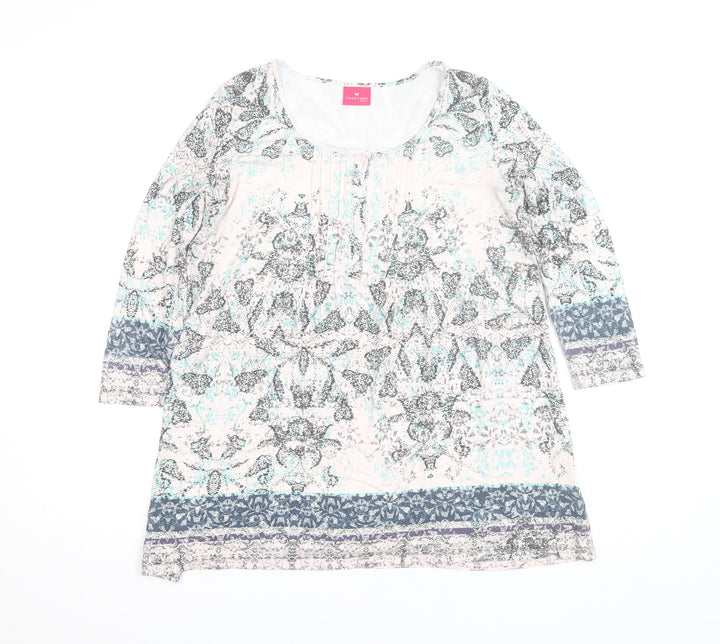 Together Womens Multicoloured XS Tunic Blouse Viscose Jersey