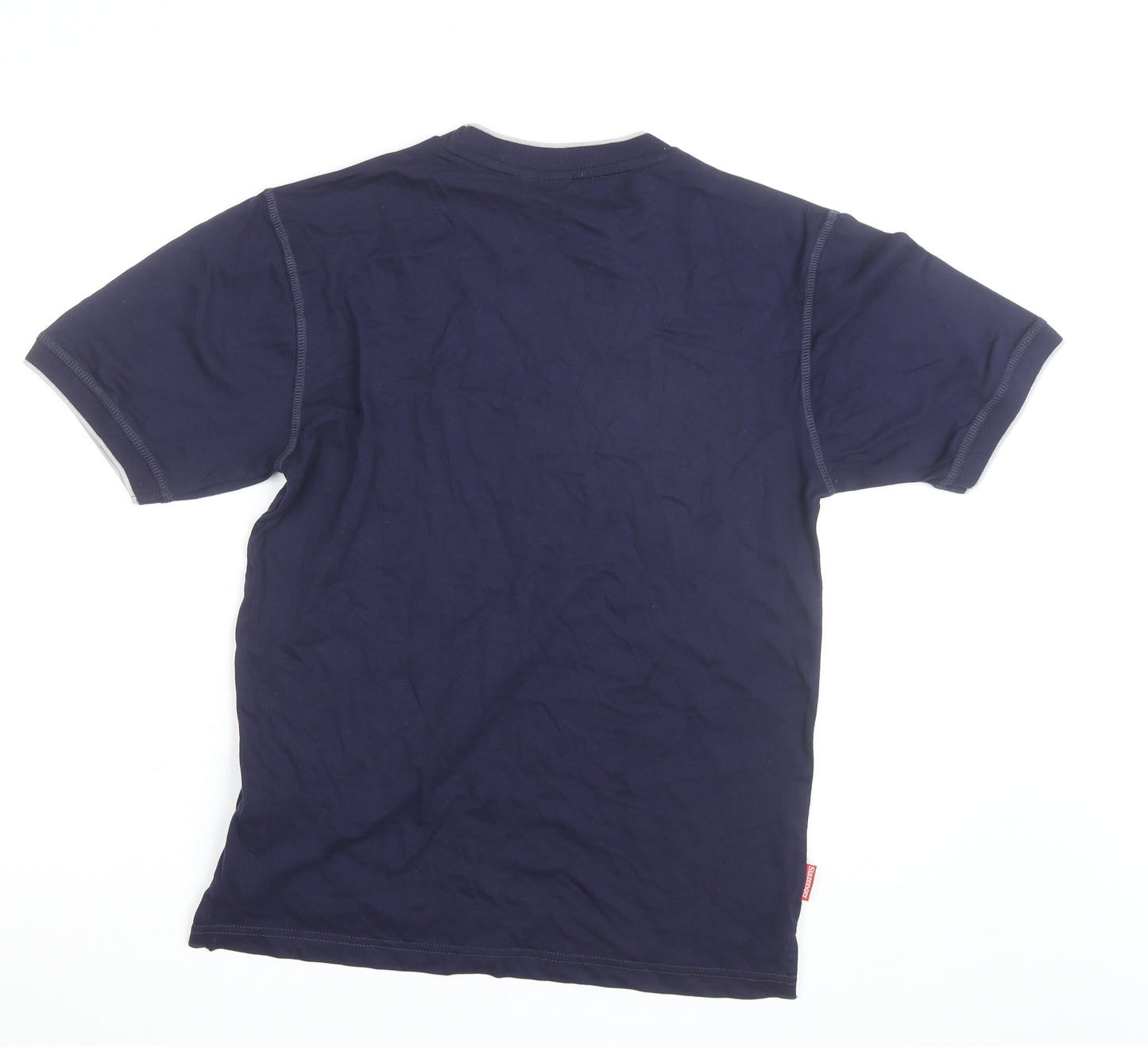 Slazenger Men's Navy Blue Crew Neck Cotton T-Shirt Size S