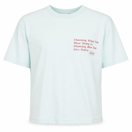 MOUSSY Men's Blue Graphic Print Cotton T-Shirt Size M