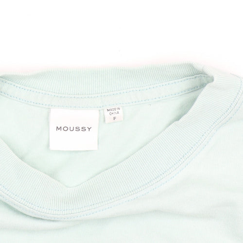 MOUSSY Men's Blue Graphic Print Cotton T-Shirt Size M