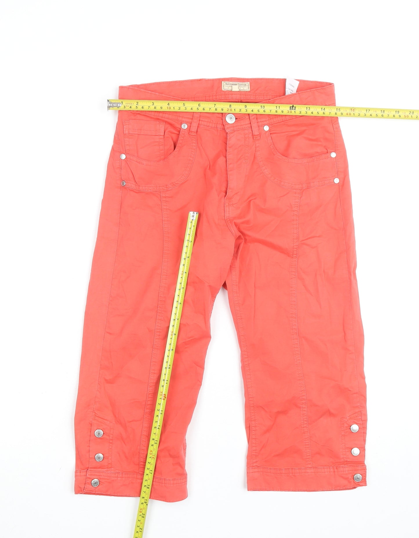 Southern Cotton Women’s Red Capri Trousers Size 10