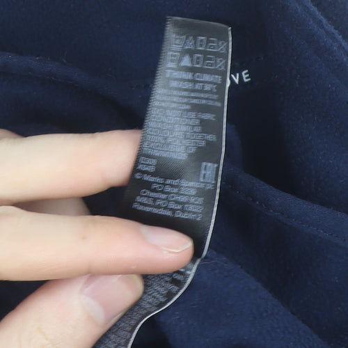 Marks and Spencer Goodmove Blue Mens M Fleece Full Zip Jacket