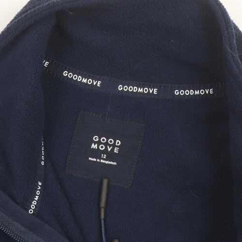 Marks and Spencer Goodmove Blue Mens M Fleece Full Zip Jacket