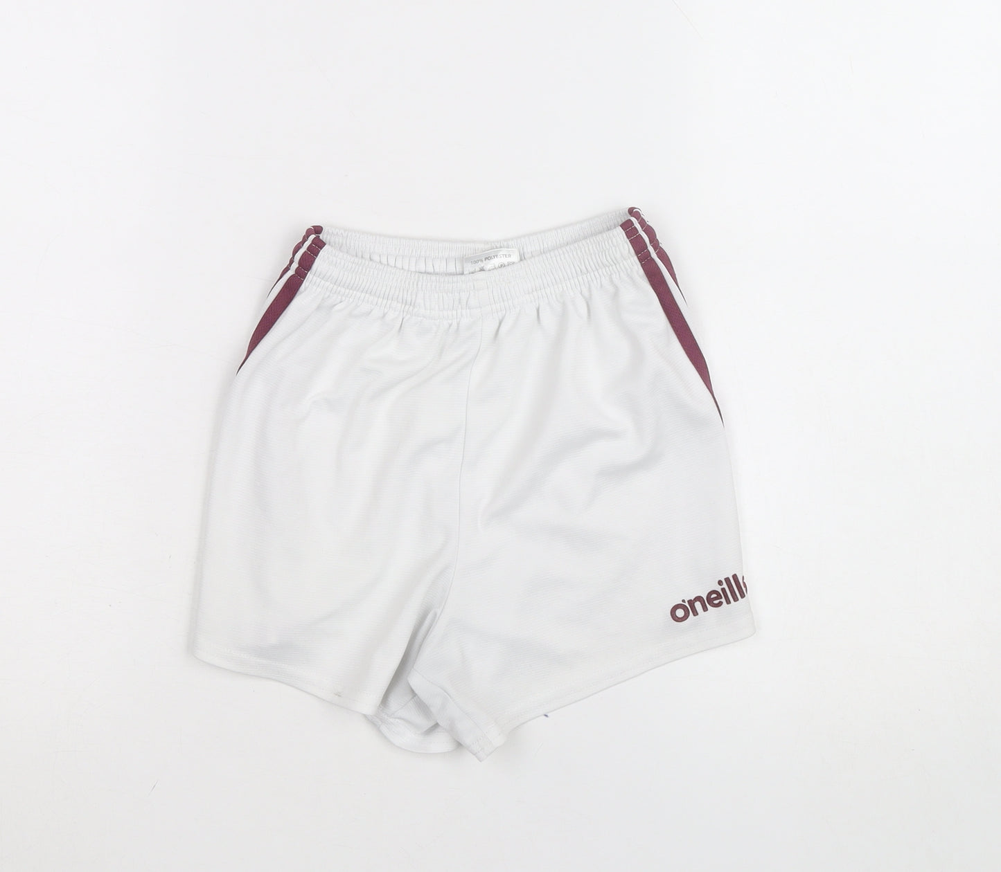 O’Neills Girls White Activewear Shorts Size 26in Polyester Athletic Fit