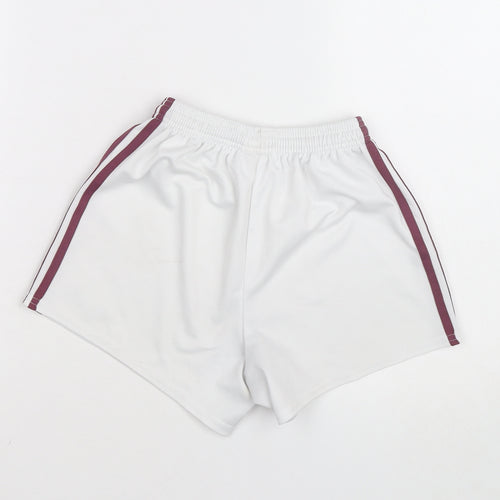 O’Neills Girls White Activewear Shorts Size 26in Polyester Athletic Fit
