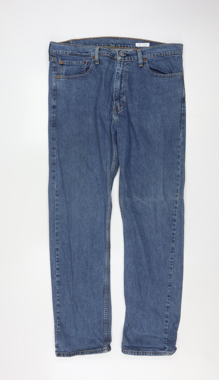 Levi's 505 Men's Blue Straight Denim Jeans W38 L32 Classic Fit