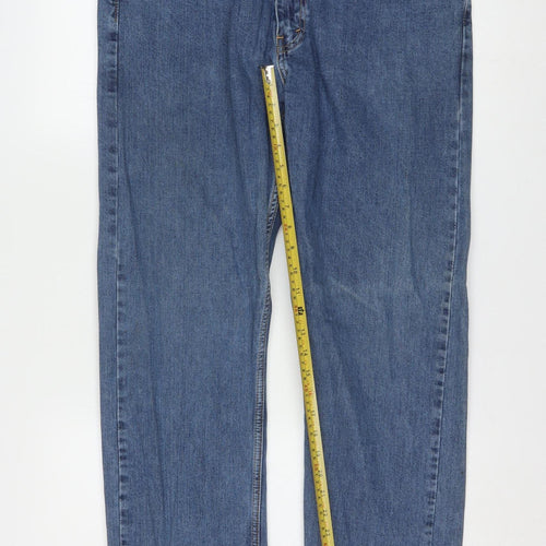 Levi's 505 Men's Blue Straight Denim Jeans W38 L32 Classic Fit