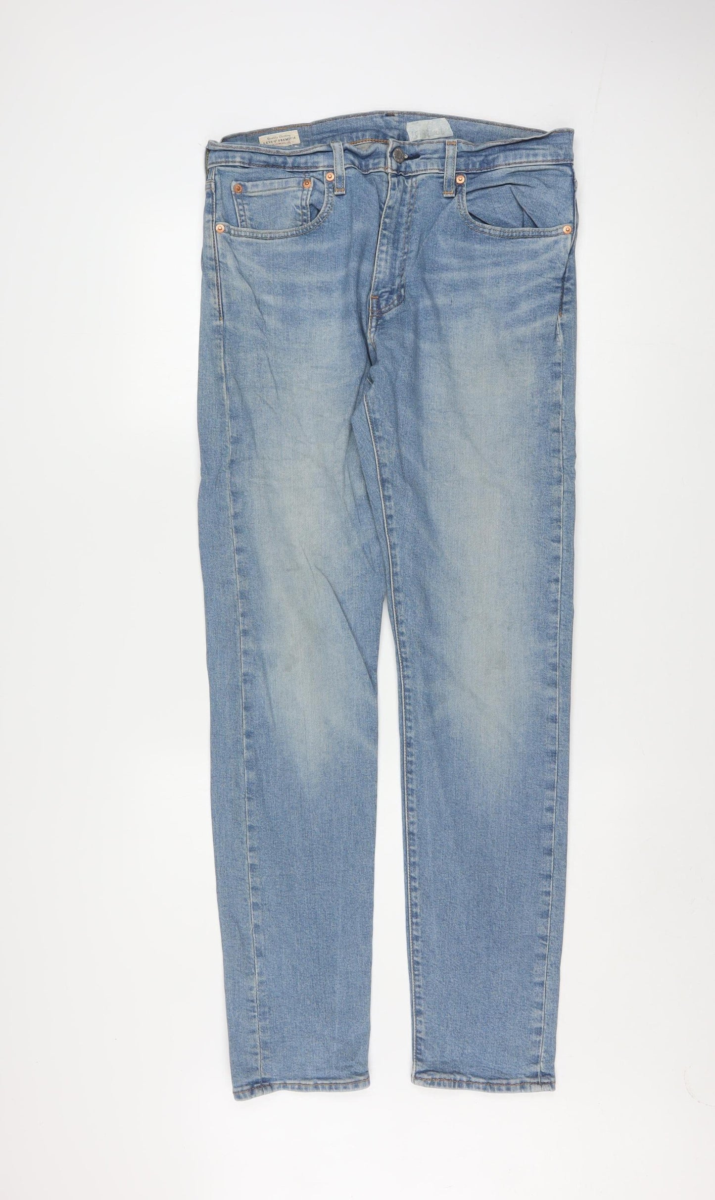 Levi's Men's Blue 512 Slim Fit Light Wash Denim Jeans W32 L34