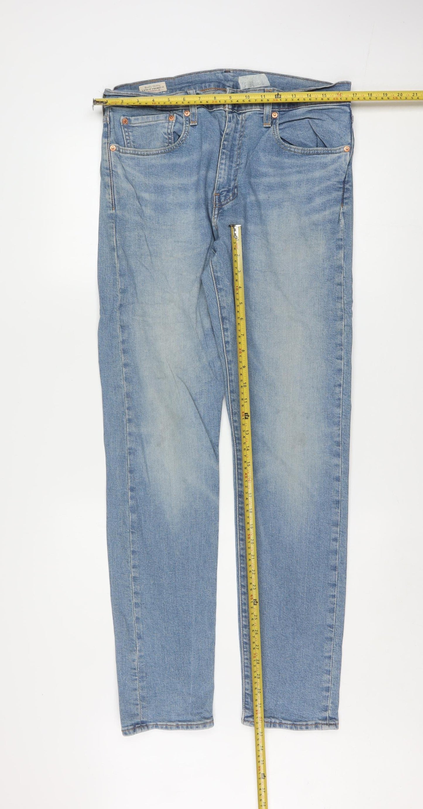 Levi's Men's Blue 512 Slim Fit Light Wash Denim Jeans W32 L34