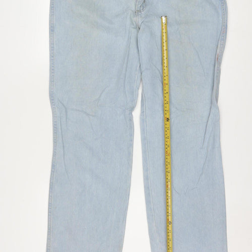 Wrangler Mens Blue 36 Straight Leg Denim Jeans Vintage Style