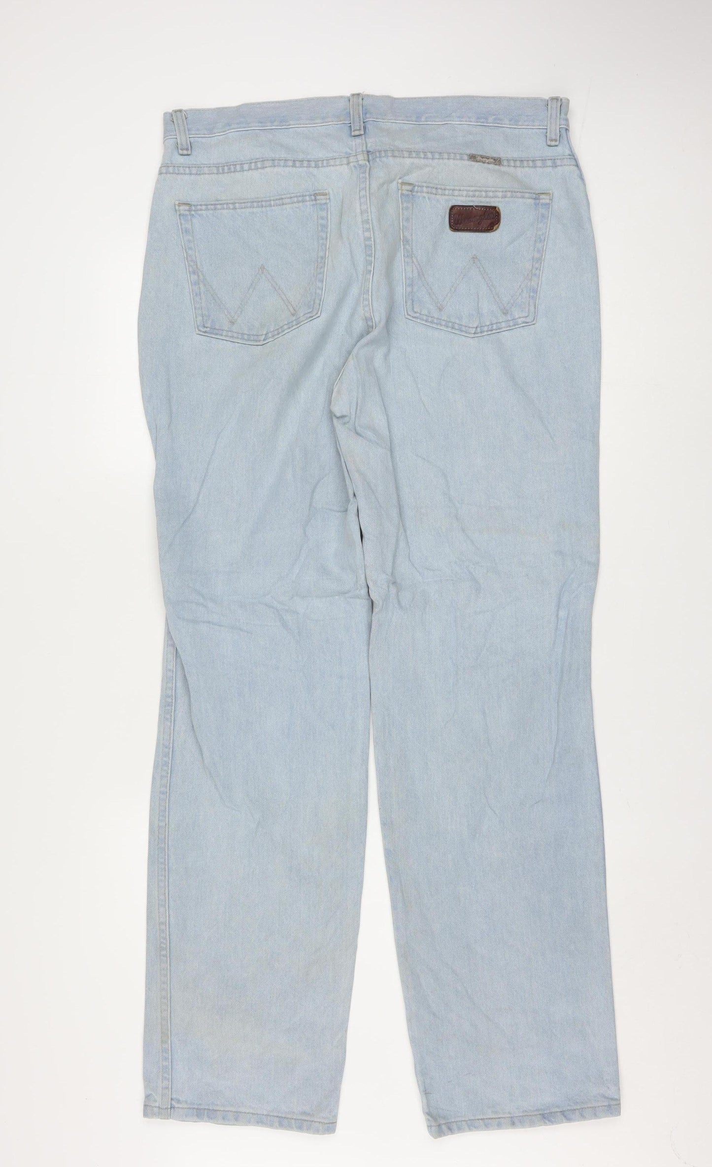 Wrangler Mens Blue 36 Straight Leg Denim Jeans Vintage Style