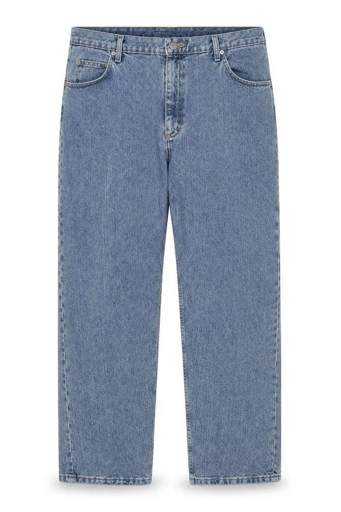 Wrangler Men's Blue 40x32 Straight Fit Denim Jeans