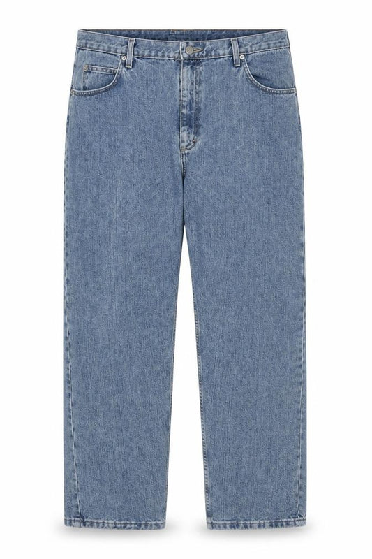 Front view of Wrangler Men's Blue 40x32 Straight Fit Denim Jeans