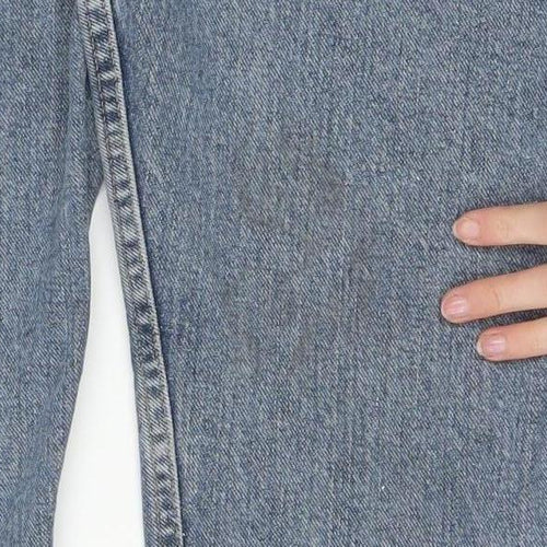 Wrangler Men's Blue 40x32 Straight Fit Denim Jeans