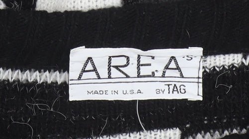 AREA by TAG Women's Black Geometric Knit Pullover Jumper Size S