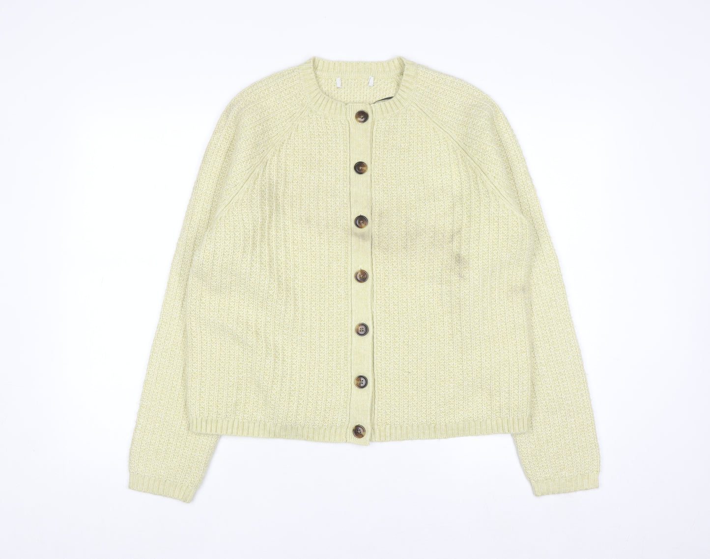 Marks and Spencer Womens Beige Chunky Knit Cardigan M