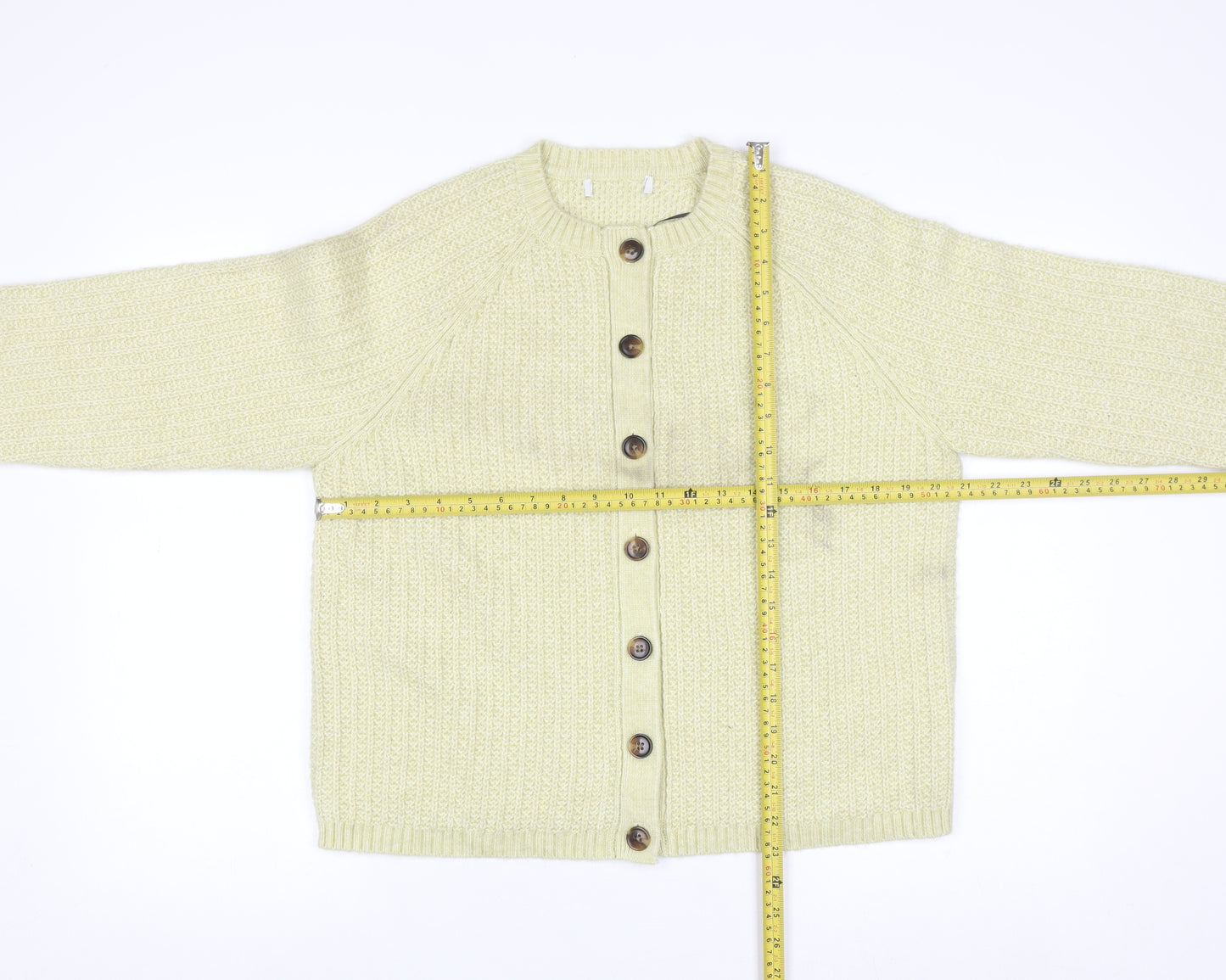 Marks and Spencer Womens Beige Chunky Knit Cardigan M