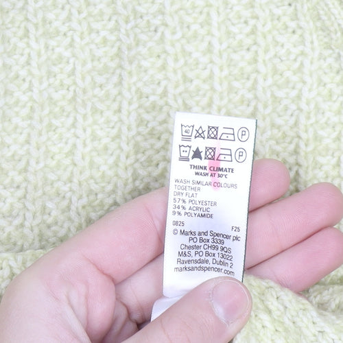 Marks and Spencer Womens Beige Chunky Knit Cardigan M