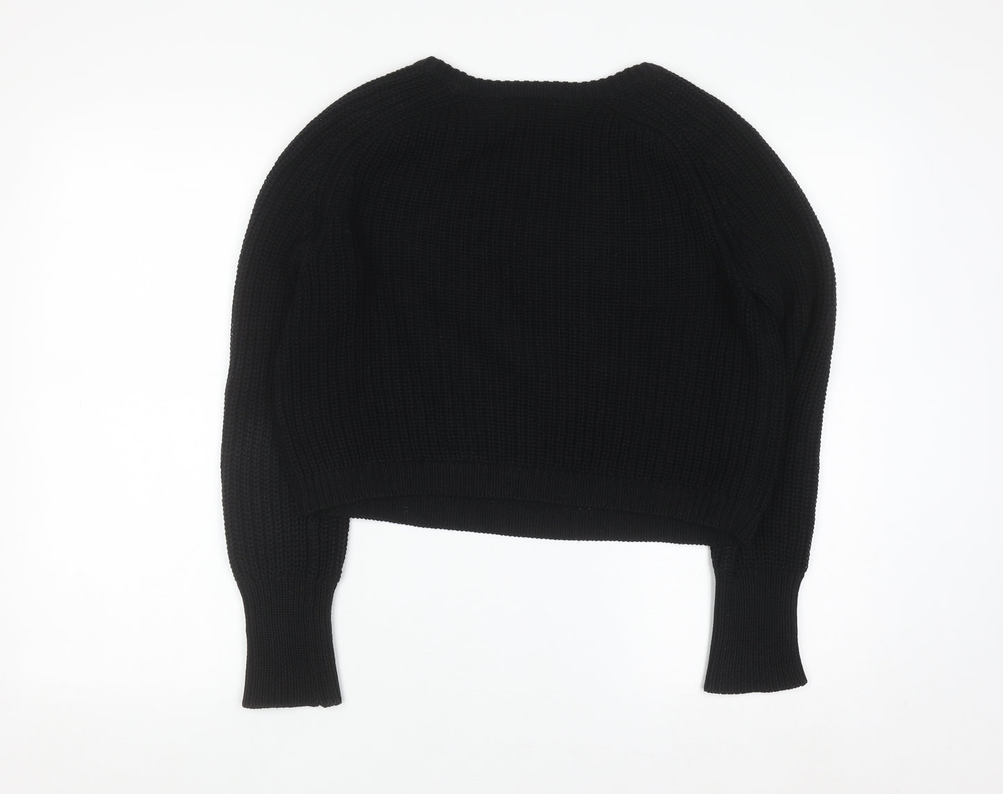 American Apparel Women’s Black Cotton Chunky Knit Jumper Size M