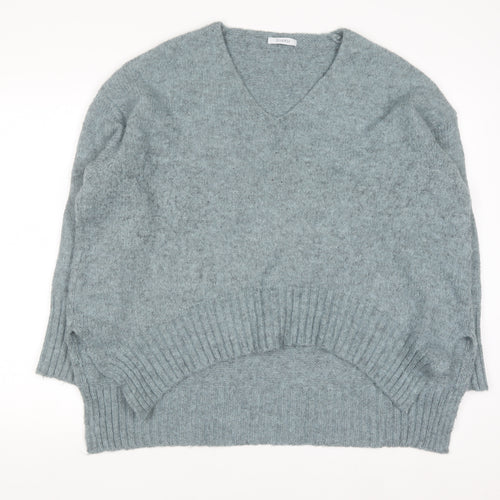 Diverse Women’s Grey V-Neck Knit Pullover Jumper Size S