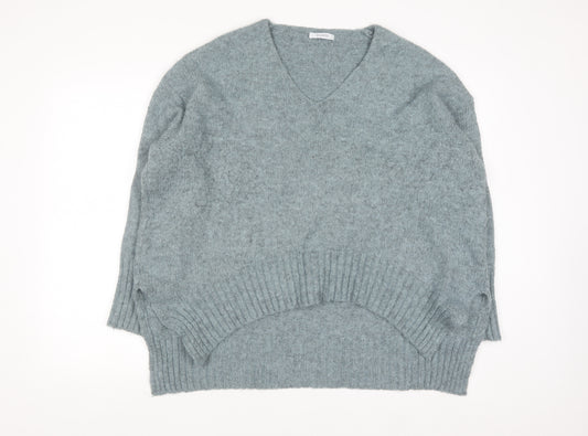 Diverse Women’s Grey V-Neck Knit Pullover Jumper Size S