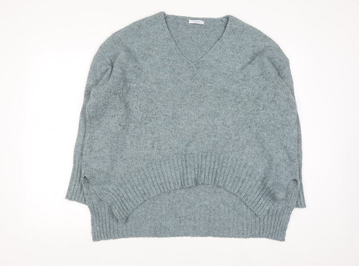 Diverse Women’s Grey V-Neck Knit Pullover Jumper Size S