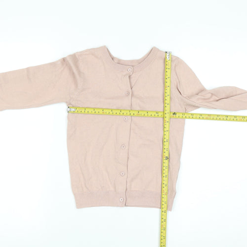 Gap Kids Girls Beige Cotton Button-Up Cardigan 10-11 Years