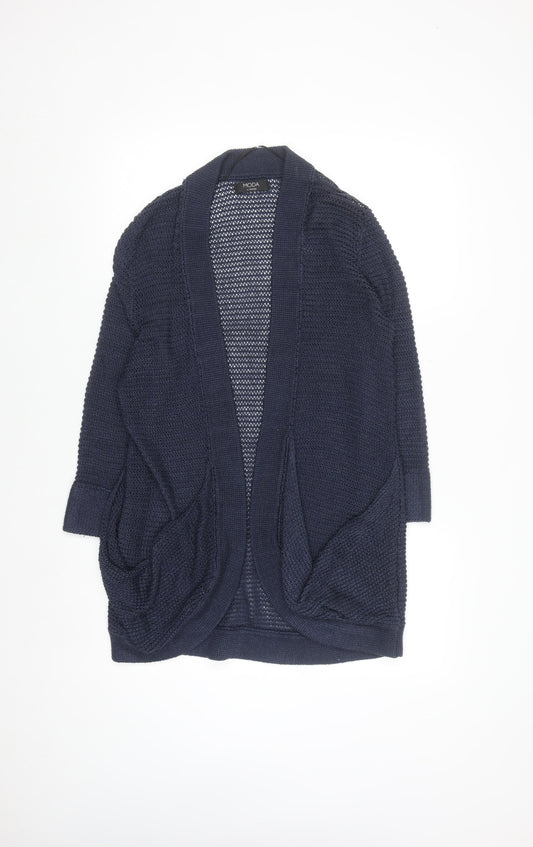 George Women’s Blue Open Knit Long Sleeve Cardigan Size 12
