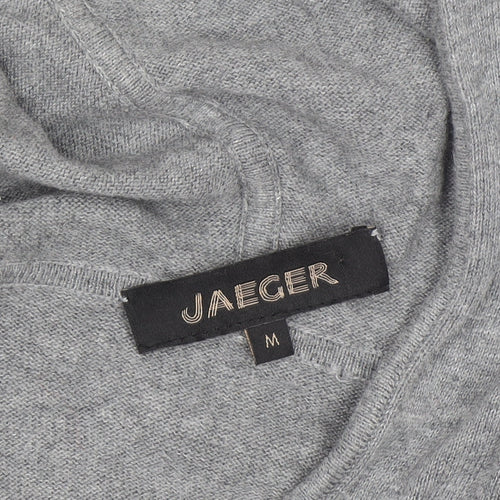 Jaeger Men's Grey Full Zip Cotton Hoodie M Regular Fit