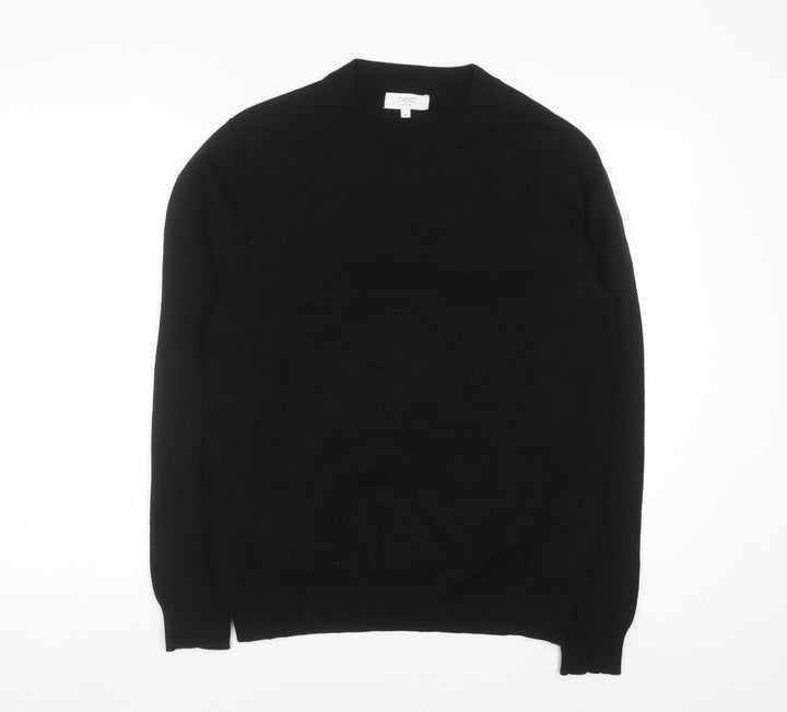 Next Men's Black Medium Crew Neck Pullover Jumper