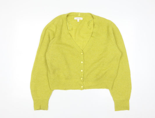 Marks and Spencer Per Una Women’s Green Cardigan Size 18 Knit V-Neck