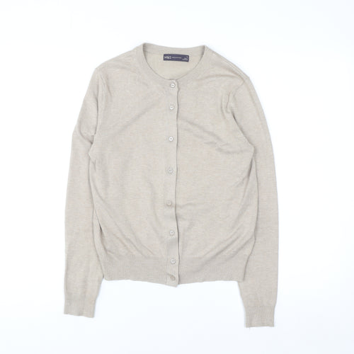 Marks and Spencer Women’s Beige Size 10 Button Cardigan