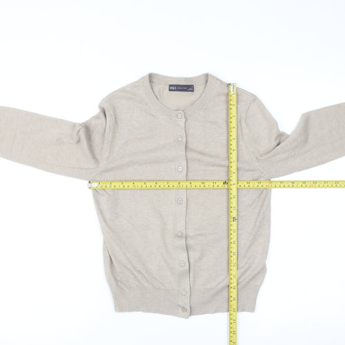 Marks and Spencer Women’s Beige Size 10 Button Cardigan
