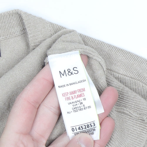 Marks and Spencer Women’s Beige Size 10 Button Cardigan