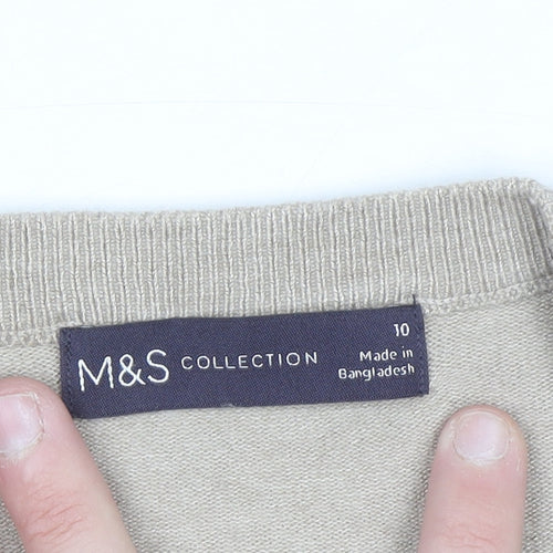 Marks and Spencer Women’s Beige Size 10 Button Cardigan