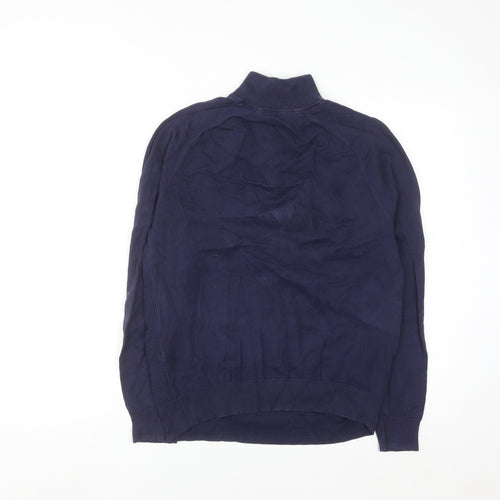 Fairlane & Sons Men’s Blue Cotton 1/2 Zip Jumper Size S
