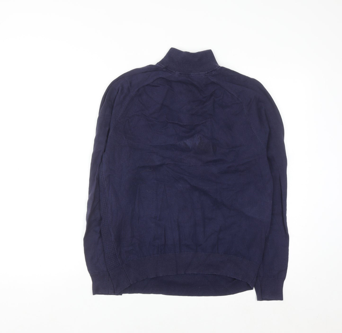 Fairlane & Sons Men’s Blue Cotton 1/2 Zip Jumper Size S