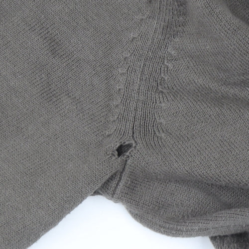 Marks and Spencer Men's Brown Pure Cotton Crew Neck Jumper L