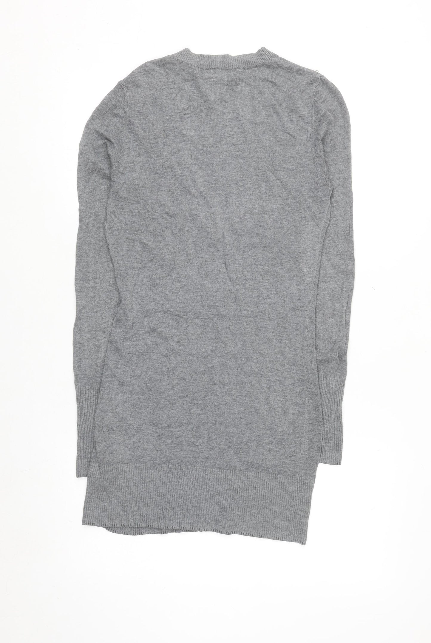 Bu.go Womens Grey Cardigan M Viscose Nylon Blend Long Sleeve