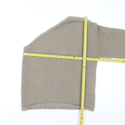 Marks and Spencer Women’s Beige Asymmetrical Knit Jumper M