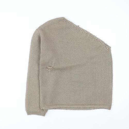 Marks and Spencer Women’s Beige Asymmetrical Knit Jumper M