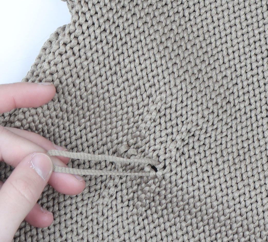 Marks and Spencer Women’s Beige Asymmetrical Knit Jumper M
