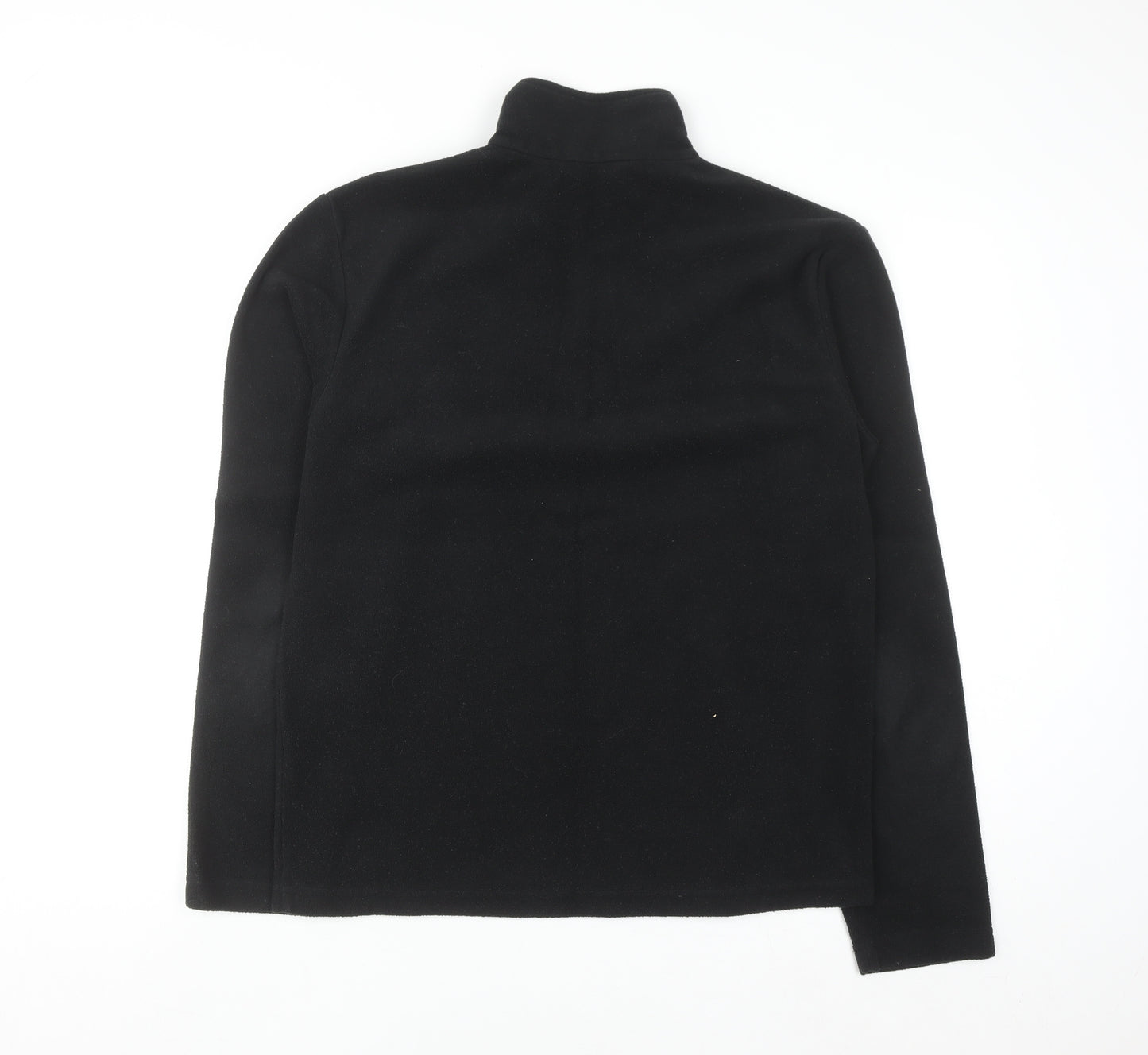 Regatta Mens Black Fleece 1/4 Zip Pullover Sweatshirt M