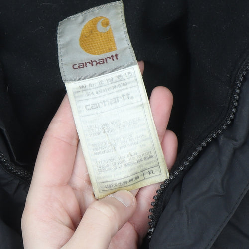 Carhartt Men's Black XL Anorak Hooded Nylon Winter Jacket