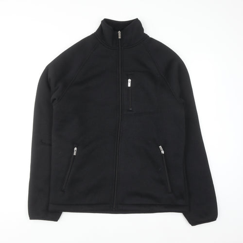 Marks and Spencer Men's Black Full Zip Fleece Sweatshirt S Regular