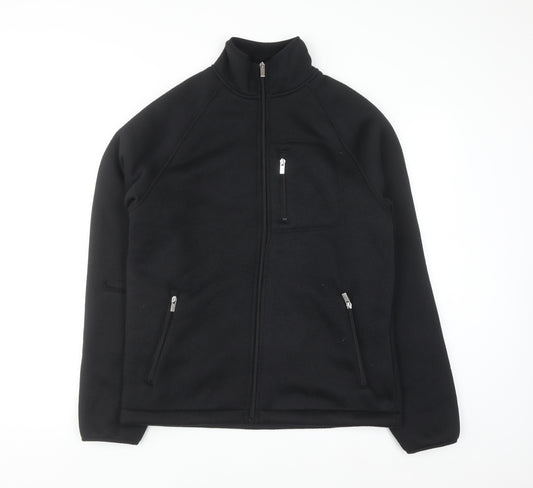 Marks and Spencer Men's Black Full Zip Fleece Sweatshirt S Regular