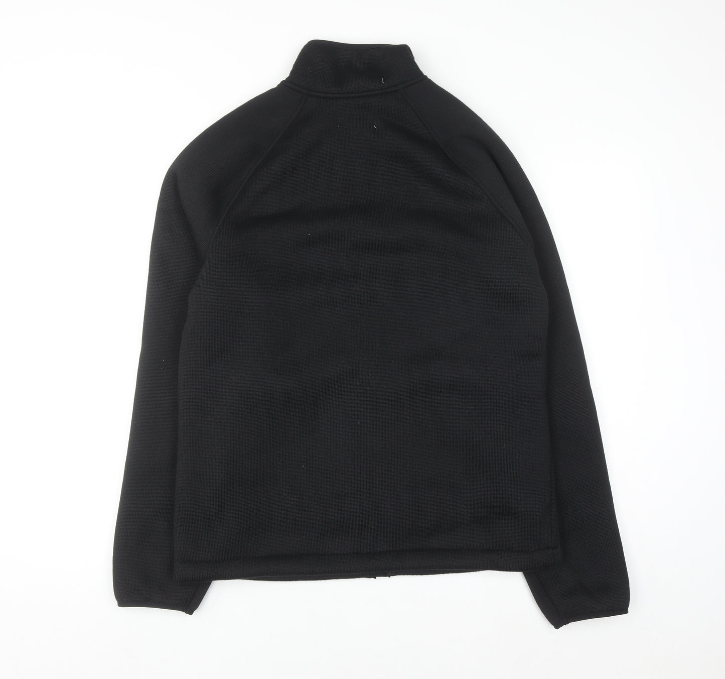Marks and Spencer Men's Black Full Zip Fleece Sweatshirt S Regular